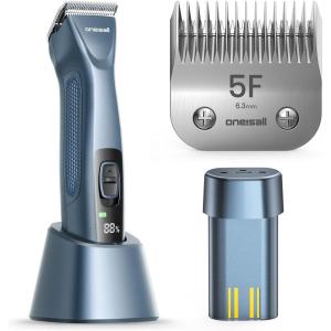 image:imageoneisall Professional Dog Clippers with Dual Battery and 5F Blade