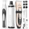 image:imageoneisall Dog Clipper Low Noise Dog Nail Grinder Paw Trimmer with 2 LED Lights