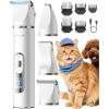 image:imageoneisall Quiet Cat Clippers for Matted Hair 3 in 1 Cat Grooming Kit with LCD Display Cat Hair Trimmer for Paw Trimmer 3 Speed Cordless IPX7 Waterproof Pet Clippers for Butt Paw Back Ear Face