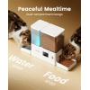 image:imageoneisall Automatic Cat Feeder and Water Dispenser Cat Food Dispenser 36Cups85L 2in1 Large Capacity 5L Cat Feeder and 35L Gravity Water Dispenser for Pets Timed Cat Feeder for Dry Food