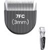 image:imageoneisall 4FC5FC7FC Blades Included DTJ001 Silver Dog Clippers for Grooming Thick Hair and 3PCS Replacement Blades