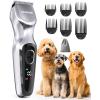 image:imageoneisall 4FC5FC7FC Blades Included DTJ001 Silver Dog Clippers for Grooming Thick Hair and 3PCS Replacement Blades