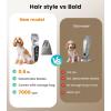 image:imageoneisall 4FC5FC7FC Blades Included DTJ001 Silver Dog Clippers for Grooming Thick Hair and 3PCS Replacement Blades