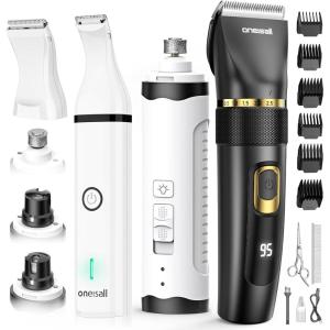 image:imageoneisall Dog Clippers Low Noise Dog Nail Grinder and Paw Trimmer Kit