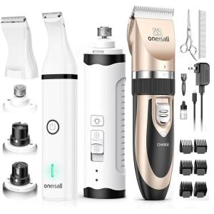 image:imageoneisall Dog Clipper Low Noise Dog Nail Grinder and Paw Trimmer Kit