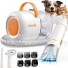 image:imageoneisall Dog Grooming Vacuum  15000Pa Suction Captures 99 Pet Hair to Reduce Shedding Dog Grooming Clippers amp Quiet Brush 59dB with 4 Accessories 2L Dust Canister for Home CleaningOrange