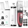 image:imageoneisall Dog Shaver Clippers Low Noise Dog Nail Grinder and Paw Trimmer Kit