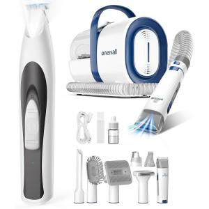 image:imageoneisall Dog Grooming Vacuum LowNoise Dog Paw Trimmer with LED Light