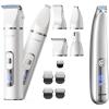 image:imageoneisall 4 in 1 Dog Grooming Kit with LCD Display White and 2Speed Dog Paw Trimmer