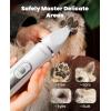 image:imageoneisall 4 in 1 Dog Grooming Kit with LCD Display White and 2Speed Dog Paw Trimmer