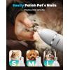 image:imageoneisall 4 in 1 Dog Grooming Kit with LCD Display White and 2Speed Dog Paw Trimmer