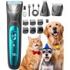 image:imageoneisall LED Light Cordless Dog Grooming Kit 2 in 1 and 2Speed Dog Paw Trimmer