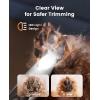 image:imageoneisall LowNoise Dog Paw Trimmer with LED Light and Upgraded 2Speed Dog Paw Trimmer Silver