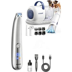 image:imageoneisall Dog Grooming Vacuum  15000Pa Suction and 2Speed Dog Paw Trimmer