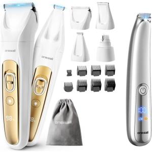 image:imageoneisall Quiet Dog Grooming Kit 4 in 1 and 2Speed Dog Paw Trimmer