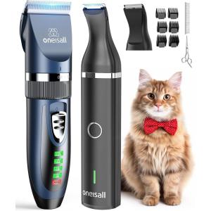 image:imageoneisall Cat Clippers for Matted Hair2 in 1 Cat Grooming KitQuiet Cordless Cat Clippers and Cat Paw Trimmer for GroomingCat Hair Trimmer Shaver for Cats Dogs Animals