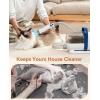 image:imageoneisall Cat Grooming Vacuum Quiet Pet Vacuum Grooming Kit with Brush amp Clippers for Hair Shedding Trimming 6 in 1 Cat Vacuum Groomer for Pet Hair Grooming