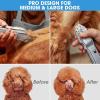 image:imageoneisall Dog Clippers for Grooming Professional Cordless Hair Shears Trimmers for Thick Coats8 Guide Guards with Metal Blade for Dogs and Cats Animals