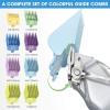image:imageoneisall Dog Clippers for Grooming Professional Cordless Hair Shears Trimmers for Thick Coats8 Guide Guards with Metal Blade for Dogs and Cats Animals