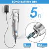 image:imageoneisall Dog Clippers for Grooming Professional Cordless Hair Shears Trimmers for Thick Coats8 Guide Guards with Metal Blade for Dogs and Cats Animals