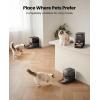 image:imageoneisall Automatic Cat Feeder WiFi Rechargeable 100Day Battery Operated Pet Feeder 12 Cups3L Dry Food Dispenser for Large Kibble Smart App Control Black