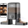 image:imageoneisall Automatic Cat Feeder with Camera for 2 Cats 1080P HD Night Vision 20 Cups5L Cat Feeder Automatic 2Way Audio 5G WiFi APP Remote Control Pet FeederDual Cameras