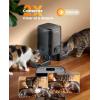 image:imageoneisall Automatic Cat Feeder with Camera for 2 Cats 1080P HD Night Vision 20 Cups5L Cat Feeder Automatic 2Way Audio 5G WiFi APP Remote Control Pet FeederDual Cameras