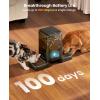 image:imageoneisall Automatic Cat Feeder with Camera for 2 Cats 1080P HD Night Vision 20 Cups5L Cat Feeder Automatic 2Way Audio 5G WiFi APP Remote Control Pet FeederCordless WiFi