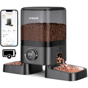 image:imageoneisall Automatic Cat Feeder with Camera for 2 Cats 1080P HD Night Vision 20 Cups5L Cat Feeder Automatic 2Way Audio 5G WiFi APP Remote Control Pet FeederCordless WiFi