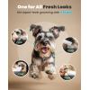 image:imageoneisall 4 in 1 Dog Grooming Kit with LCD Display White and Dog Clippers for Grooming Thick Hair