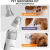 image:imageoneisall Dog Grooming Vacuum Purple and 2Speed Dog Paw Trimmer Silver