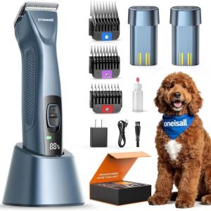 image:imageoneisall Cordless Professional Dog Grooming Clippers with Dual Battery