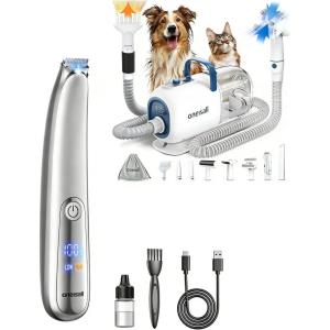 image:imageoneisall Dog Vacuum amp Dryer for Shedding Grooming and 2Speed Dog Paw Trimmer