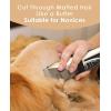 image:imageCat Grooming Clippers for Matted Hair 2Speed Cat Grooming Kit Cordless Low Noise Pet Hair Clipper Trimmer for Dogs Cats Animals Gold