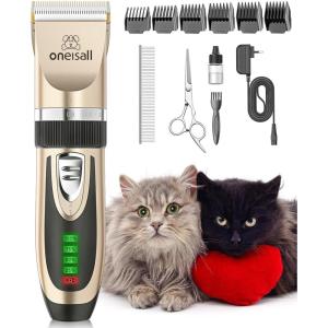 image:imageCat Grooming Clippers for Matted Hair 2Speed Cat Grooming Kit Cordless Low Noise Pet Hair Clipper Trimmer for Dogs Cats Animals Gold
