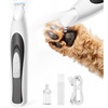 image:imageoneisall FC11 Dog Paw Trimmer with LED Light Low Noise Paw Trimmer for Dogs amp Cats 08inch Widen Blade Cordless  White
