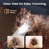image:imageoneisall FC11 Dog Paw Trimmer with LED Light Low Noise Paw Trimmer for Dogs amp Cats 08inch Widen Blade Cordless  White
