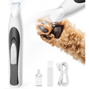 image:imageoneisall FC11 Dog Paw Trimmer with LED Light Low Noise Paw Trimmer for Dogs amp Cats 08inch Widen Blade Cordless  White