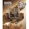 image:imageoneisall Automatic Cat Feeder for 2 Cats 5GHz amp 24GHz WiFi Cat Feeder with App Control 7L32Cup Timed Food Dispenser with Portion Control Dual Stainless Steel Bowls5G WiFi