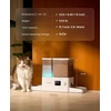 image:imageoneisall WiFi Automatic Cat Feeder and Water Dispenser 2in1 Timed Cat Feeder and GravityFed Water System 36Cups85L Large Capacity Pet Feeder EasyClean Dry Food Dispenser with APP ControlStandard