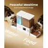 image:imageoneisall WiFi Automatic Cat Feeder and Water Dispenser 2in1 Timed Cat Feeder and GravityFed Water System 36Cups85L Large Capacity Pet Feeder EasyClean Dry Food Dispenser with APP ControlStandard
