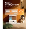 image:imageoneisall WiFi Automatic Cat Feeder and Water Dispenser 2in1 Timed Cat Feeder and GravityFed Water System 36Cups85L Large Capacity Pet Feeder EasyClean Dry Food Dispenser with APP ControlStandard