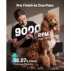 image:imageoneisall Dog Clippers for Grooming Thick Hair Professional 9000RPM 5 Speed with 5 in 1 DLC Blade 280min Cordless Low Noise Dog Grooming Kit with 8 Metal Combs Carring Case for Dogs Cats PetRed