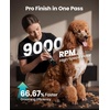 image:imageoneisall Dog Clippers for Grooming Thick Hair Professional 9000RPM 5 Speed with 5 in 1 DLC Blade 280min Cordless Low Noise Dog Grooming Kit with 8 Metal Combs Carring Case for Dogs Cats PetGold