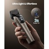image:imageoneisall Dog Clippers for Grooming Thick Hair Professional 9000RPM 5 Speed with 5 in 1 DLC Blade 280min Cordless Low Noise Dog Grooming Kit with 8 Metal Combs Carring Case for Dogs Cats PetGold