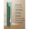 image:imageoneisall 4 in 1 Dog Grooming Kit with LCD Display Dog Hair Trimmer for Paw Nail Grinder Rechargeable Cordless Low Noise IPX7 Waterproof Pet Clippers Green