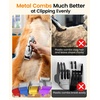 image:imageoneisall Pet Clippers for Grooming ProfessionalCordlessRechargeable Dog Grooming Kit with Detachable Metal Combs Low Noise HeavyDuty Dog Clippers for ThickCurlyFineWavy Hair Sliver