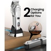 image:imageoneisall Pet Clippers for Grooming ProfessionalCordlessRechargeable Dog Grooming Kit with Detachable Metal Combs Low Noise HeavyDuty Dog Clippers for ThickCurlyFineWavy Hair Sliver