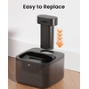 image:image32L108oz oneisall Cordless Stainless Steel Cat Water Fountain for Cat Dog  True WirelessUltra Quiet SilentFlow Pump3 Flow ModesEasy to Clean3Piece Design4000mAh Rechargeable5Layer FilterPump