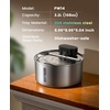 image:image32L108oz oneisall Cordless Stainless Steel Cat Water Fountain for Cat Dog  True WirelessUltra Quiet SilentFlow Pump3 Flow ModesEasy to Clean3Piece Design4000mAh Rechargeable5Layer Filter108oz Cat Fountain1 Filter1 Sponge